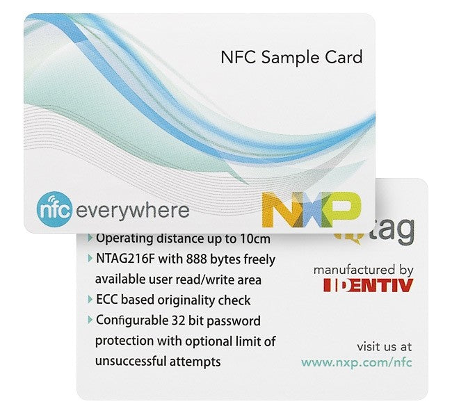 Printed Cingulated Ticket NXP NTAG216F (5 pack)