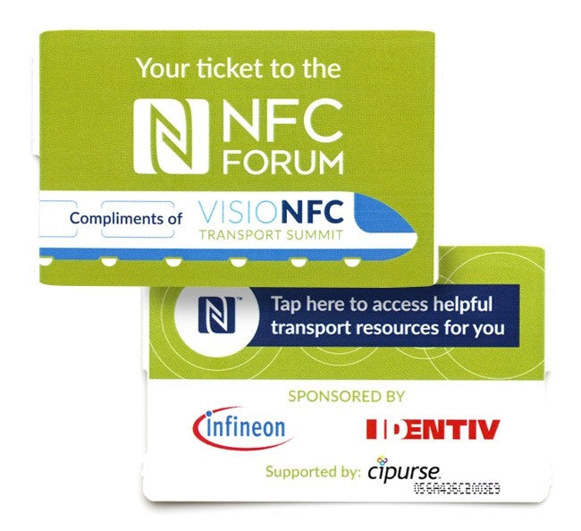 Printed Fanfold Ticket Infineon Cipurse Move (5 pack)