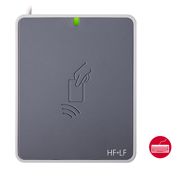 uTrust 3721 F HF+LF with Keyboard Emulation 125 Khz and 13.56 Mhz Multi-Technology Smart Card Reader/Writer